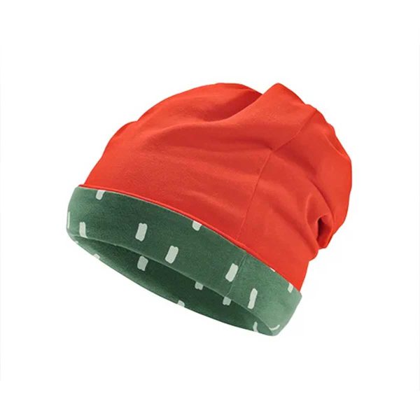 کلاه دو رو بچگانه سبز و نارنجی چیبو