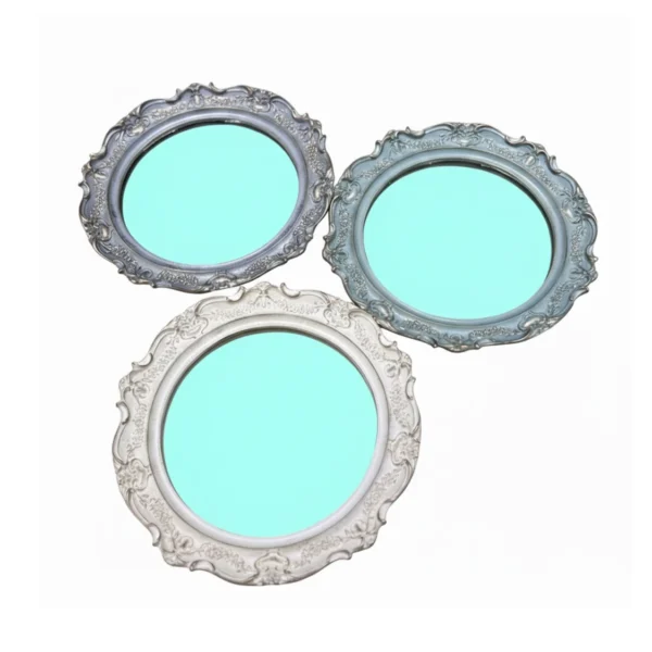 سینی آینه ای گرد دکوراتیو