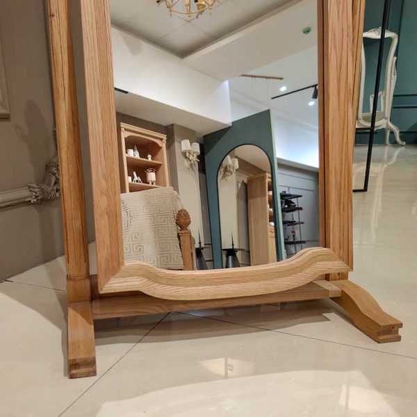 آینه پایه دار چوب بلوط بالسا Balsa