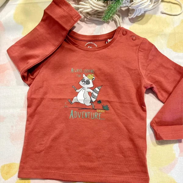 بلوز بچگانه طرح راکون S Oliver