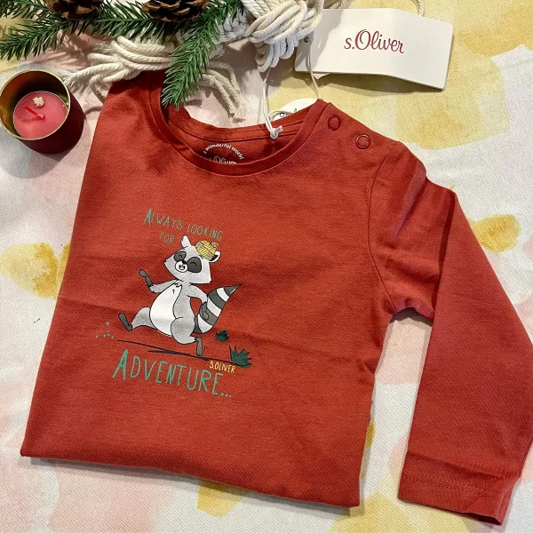 بلوز بچگانه طرح راکون S Oliver