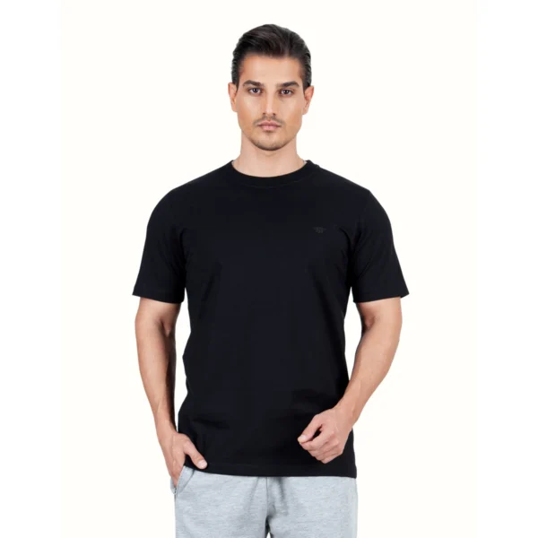 تیشرت یونیسکس مشکی کانی راش