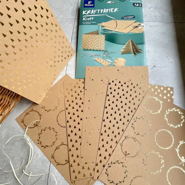 کاغذ کاردستی کریسمس چیبو 12 عددی