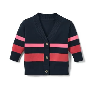 ژاکت بافت بچگانه راه راه چیبو