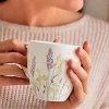 ماگ چینی طرح گل لوندر چیبو
