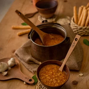 ملاقه چوبی دسته بلند چوتاش