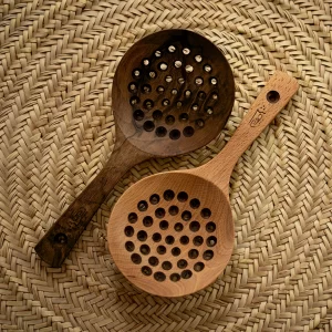 کفگیر دسته کوتاه چوبی برند چوتاش