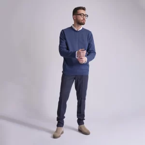 پلیور بافت آبی فرمی کانی راش