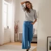 شلوار جین نیم بگ زنانه چیبو