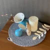 زیر بشقابی قیطونی دایره