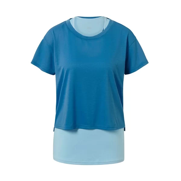 ست تاپ و تیشرت آبی زنانه چیبو