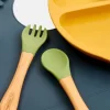 ست غذاخوری کودک سیلیکونی 4 تکه