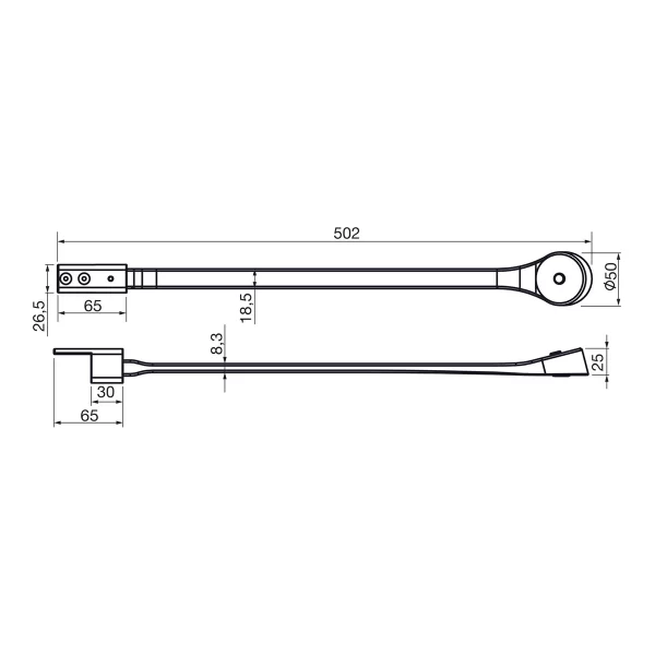 چراغ LED فلکسی مشکی چیبو