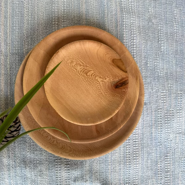 بشقاب چوبی چنار