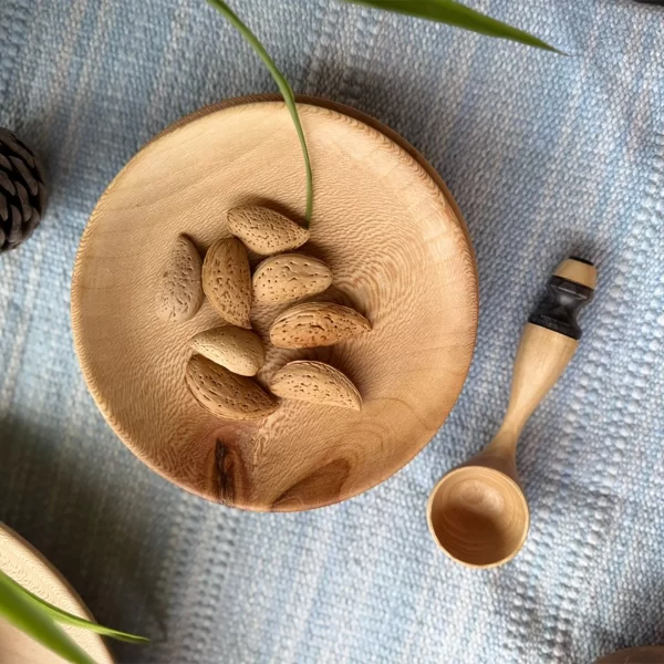پیش دستی چوبی چنار بشقاب چوبی چنار