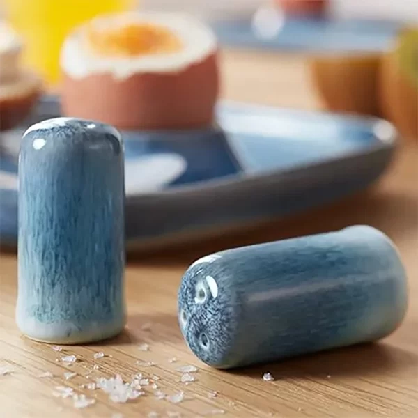 نمکدان چینی دو رنگ چیبو 2 عددی