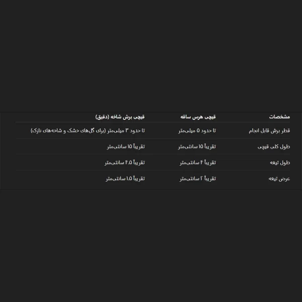 ست قیچی باغبانی سایز کوچک چیبو 2 عددی