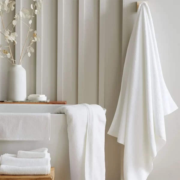 حوله سفید دست و صورت Cotton Home