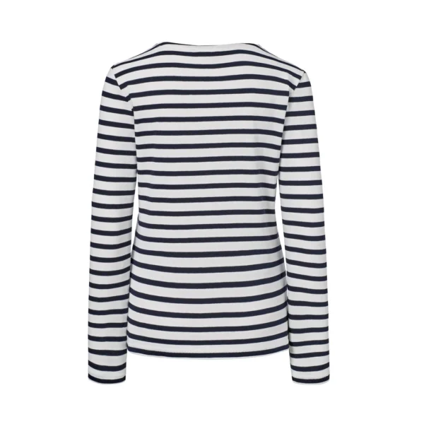 بلوز سفید راه راه زنانه چیبو