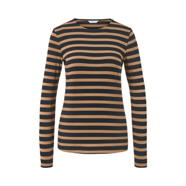 بلوز بژ راه راه زنانه چیبو