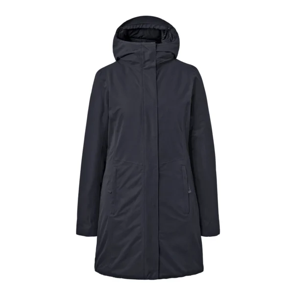 کاپشن پر سرمه ای زنانه چیبو