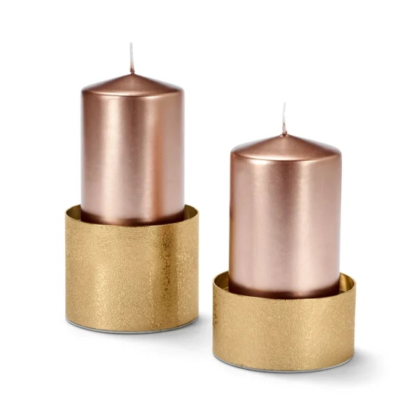 ست جاشمعی طلایی چیبو 2 عددی