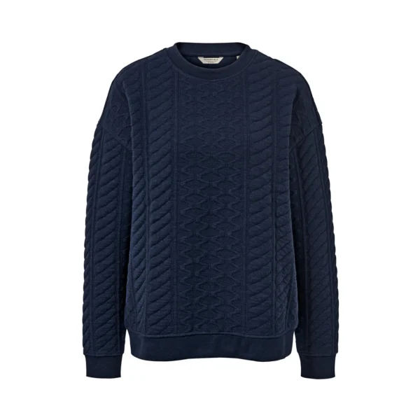 پلیور طرح دار زنانه سرمه ای چیبو