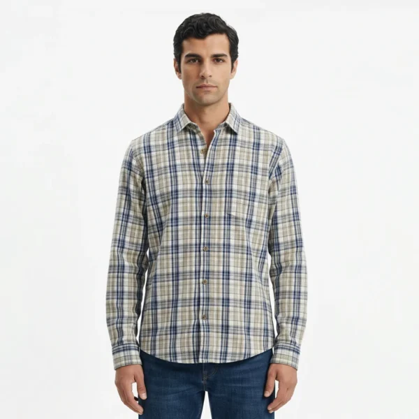 پیراهن پشمی چهارخانه کانی راش