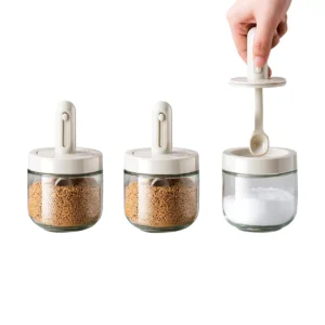 ست ادویه شیشه ای یوتو ژاپن 3 عددی