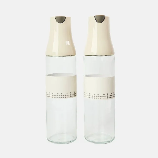 ظرف شیشه‌ ای روغن‌ برند کاترین مالاندرینو 2 عددی