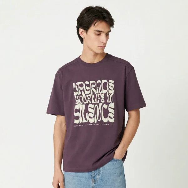 تیشرت عنابی تیره کانی راش